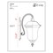 Z-Lite Armstrong Outdoor Wall Light, Black & Clear Waterglass 534B-BK - alternate 2